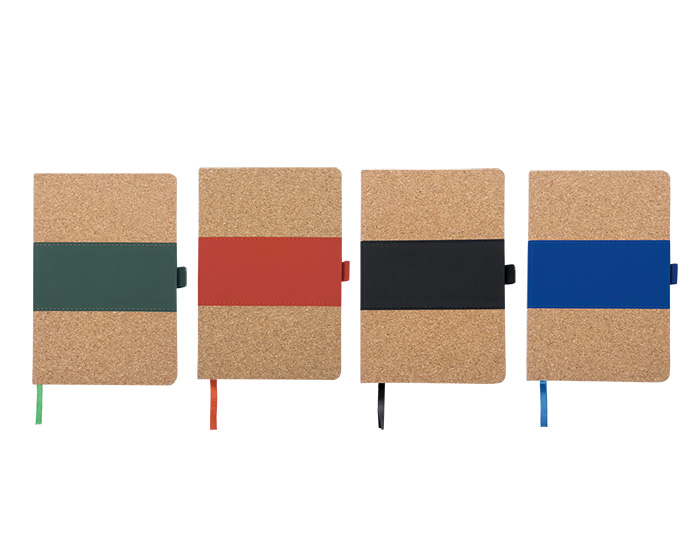 LIBRETA VERTICAL A5 DE PASTA RIGIDA DE CORCHO C253